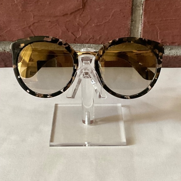 Dolce & Gabbana DG4268 Cube Black /Gold Round Mirror Sunglasses main image 7